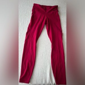 Red nike dri fit leggings